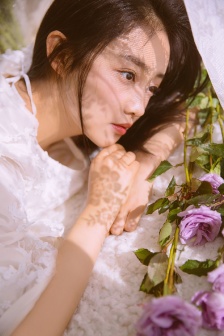 檀木板下的翘红痕SP